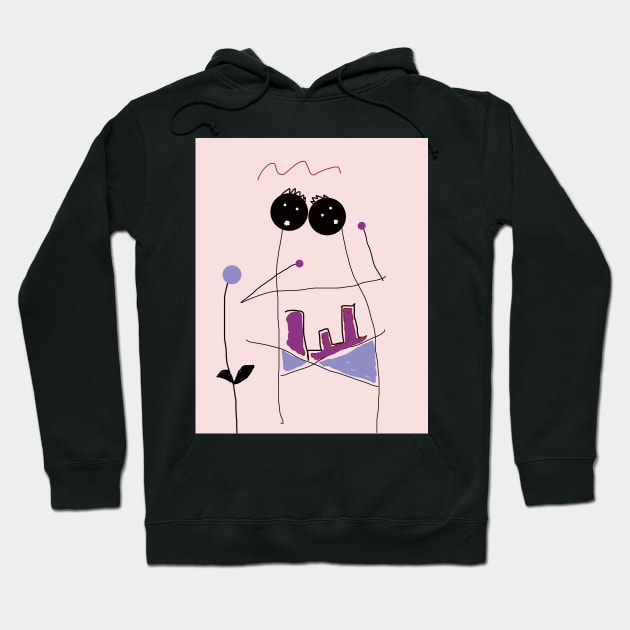 Kids Share a Hat Stick Figure Hoodie by Eigo Wild